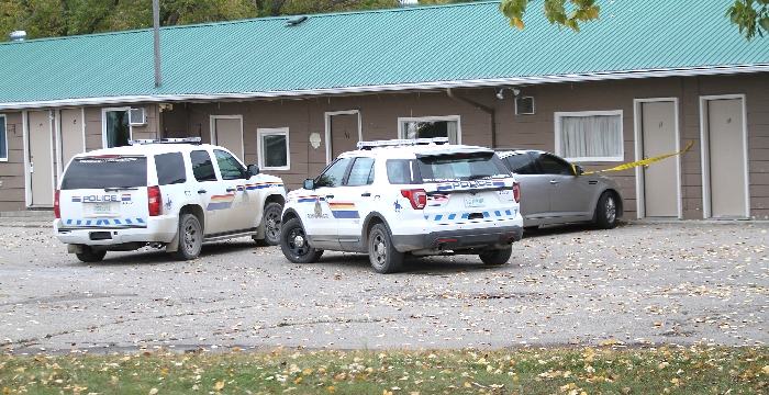 Moosomin RCMP were on the scene Monday afternoon.